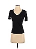 Rag & Bone Black Teal Short Sleeve T-Shirt Size XS - photo 1