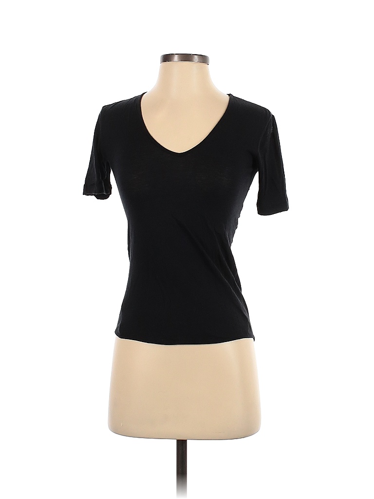 Rag & Bone Black Teal Short Sleeve T-Shirt Size XS - photo 1