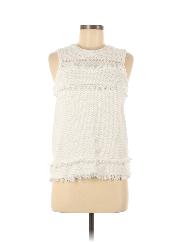 J.Crew Factory Store 100% Cotton White Sleeveless Top Size M - 64% off ...
