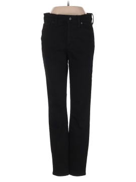 Madewell 9" Mid-Rise Skinny Jeans in ISKO Stay Black&trade; (view 1)
