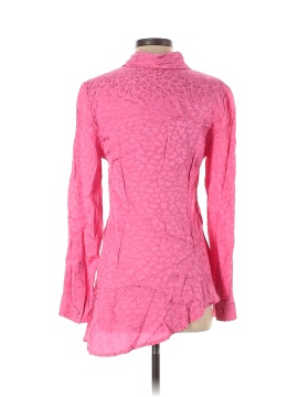 Koché Pink Leopard Asymmetric Shirt (view 2)