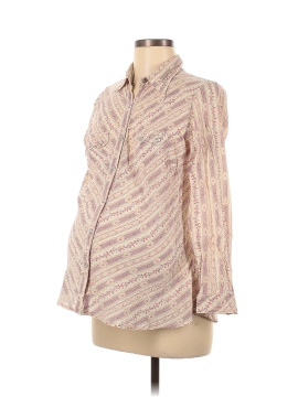 Motherhood Long Sleeve Button-Down Shirt (view 1)