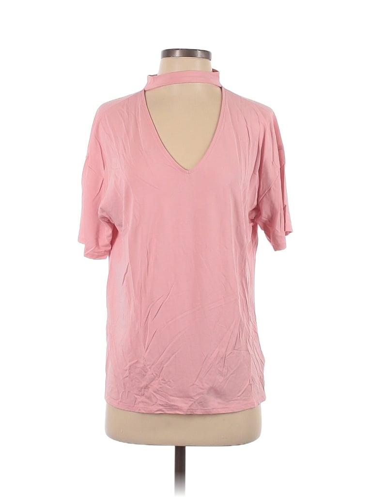 Bebe Pink Short Sleeve Top Size S - photo 1