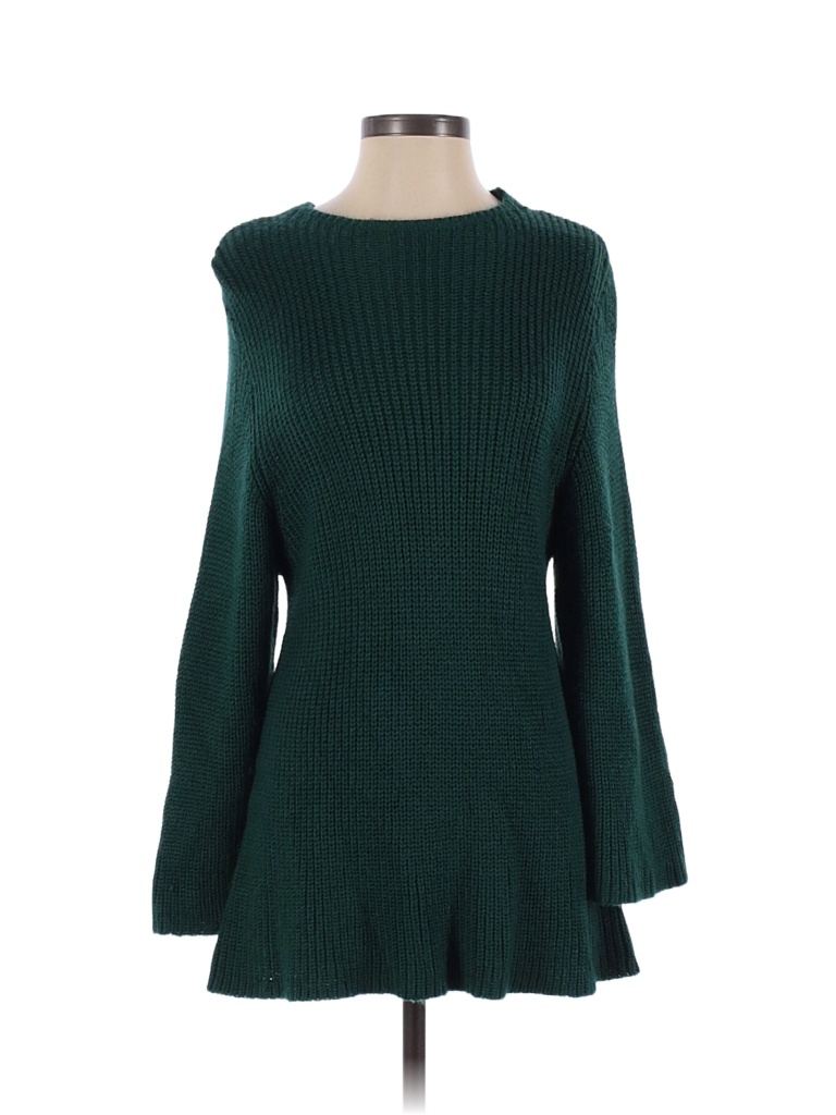 Paper Crown Solid Green Gretchen Sweater Size XS - photo 1