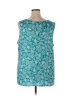 One World Floral Teal Active Tank Size 3X (Plus) - photo 2