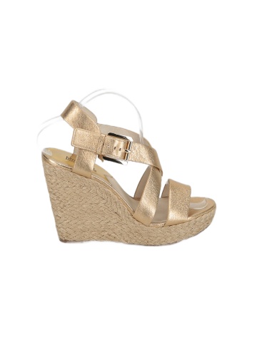 Michael kors gold online wedges