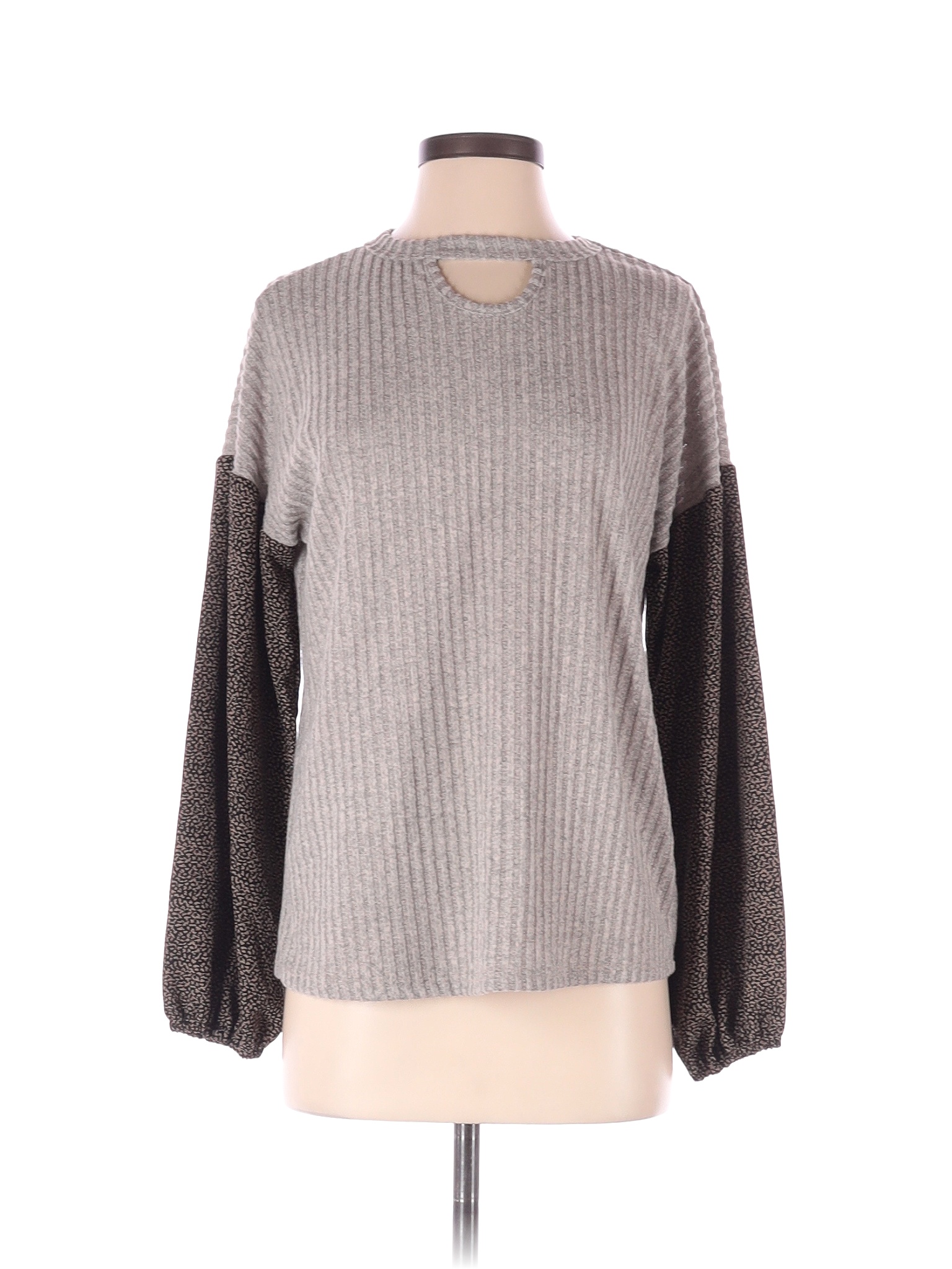 Hailey | Women's Oversized Striped Sweatshirt with Contrast Trim