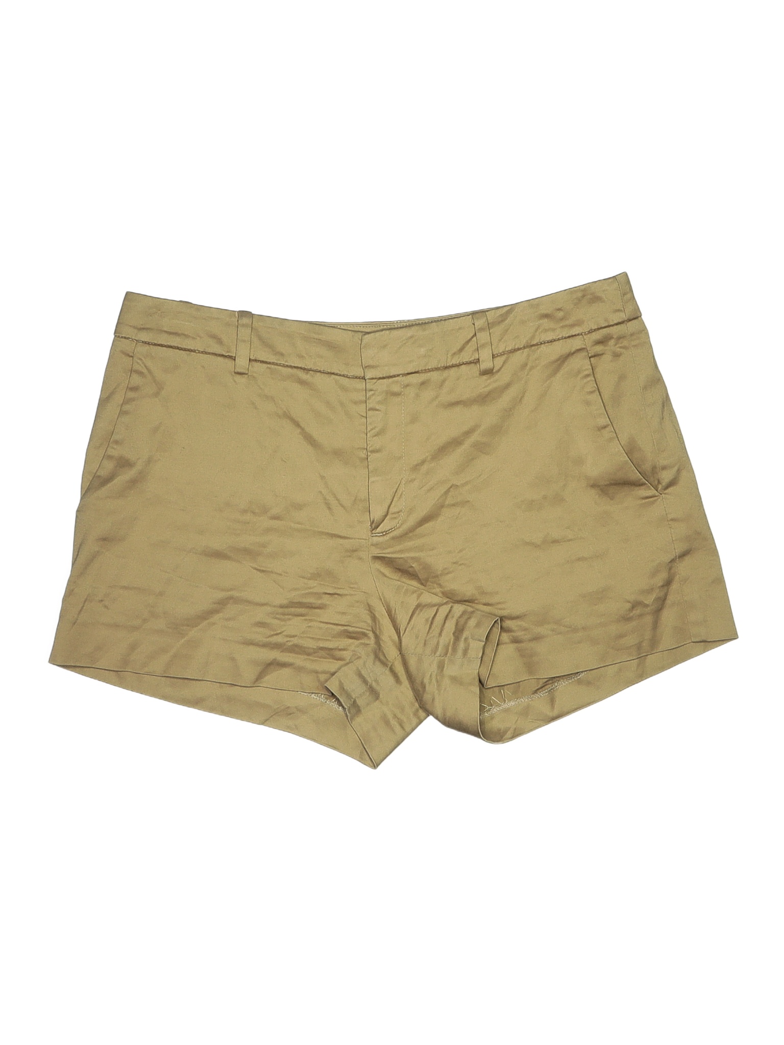 Theyskens' Theory Solid Colored Tan Khaki Shorts Size 4 82 off thredUP