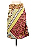 Alice & Trixie 100% Silk Multi Color Yellow Silk Skirt Size S - photo 1