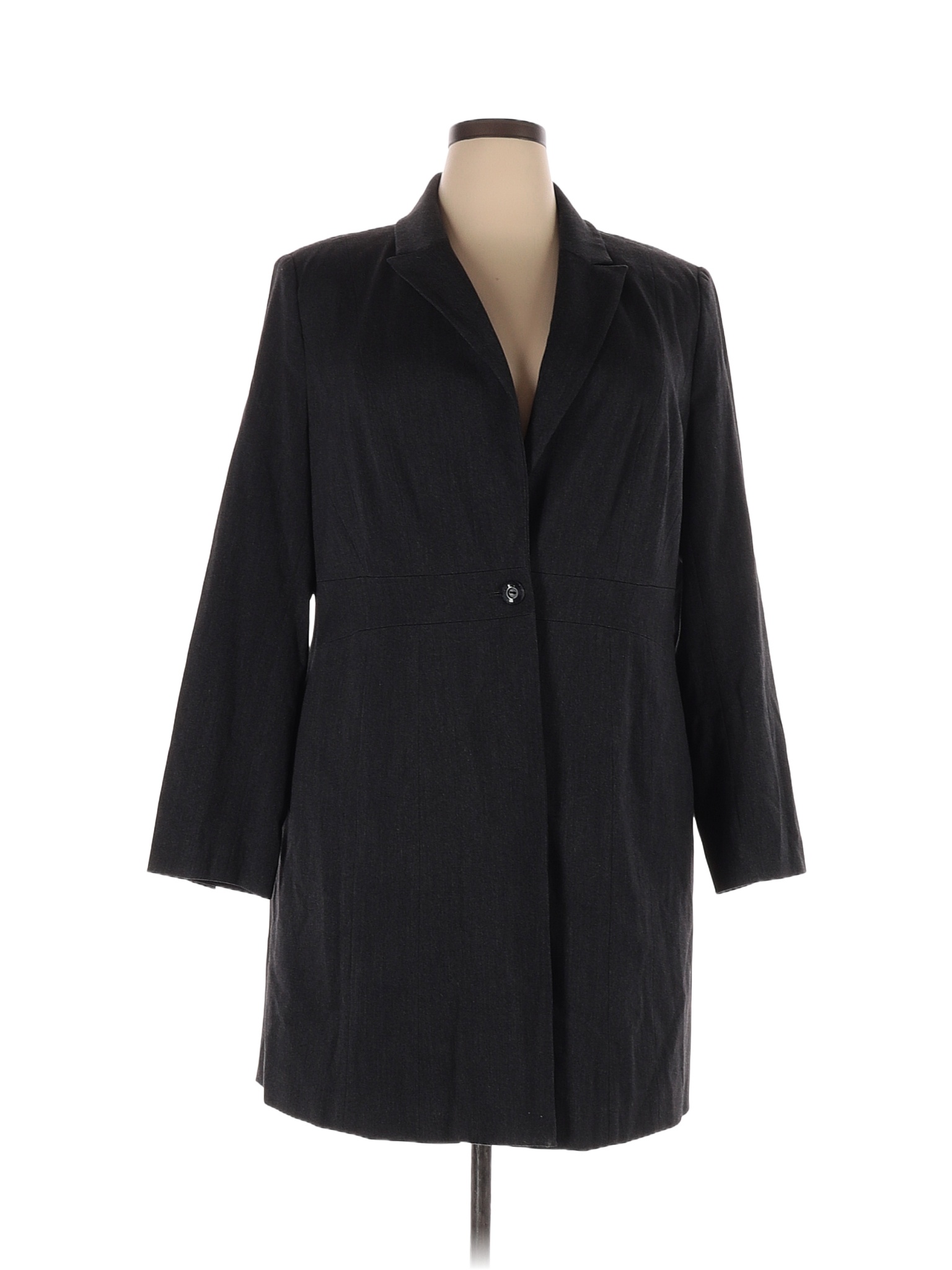 Lane Bryant Black Gray Blazer Size 18 (Plus) 68 off thredUP