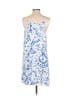 Rokoko by Dazz Acid Wash Print Graphic Paint Splatter Print Tie-dye Blue Casual Dress Size XS - photo 2
