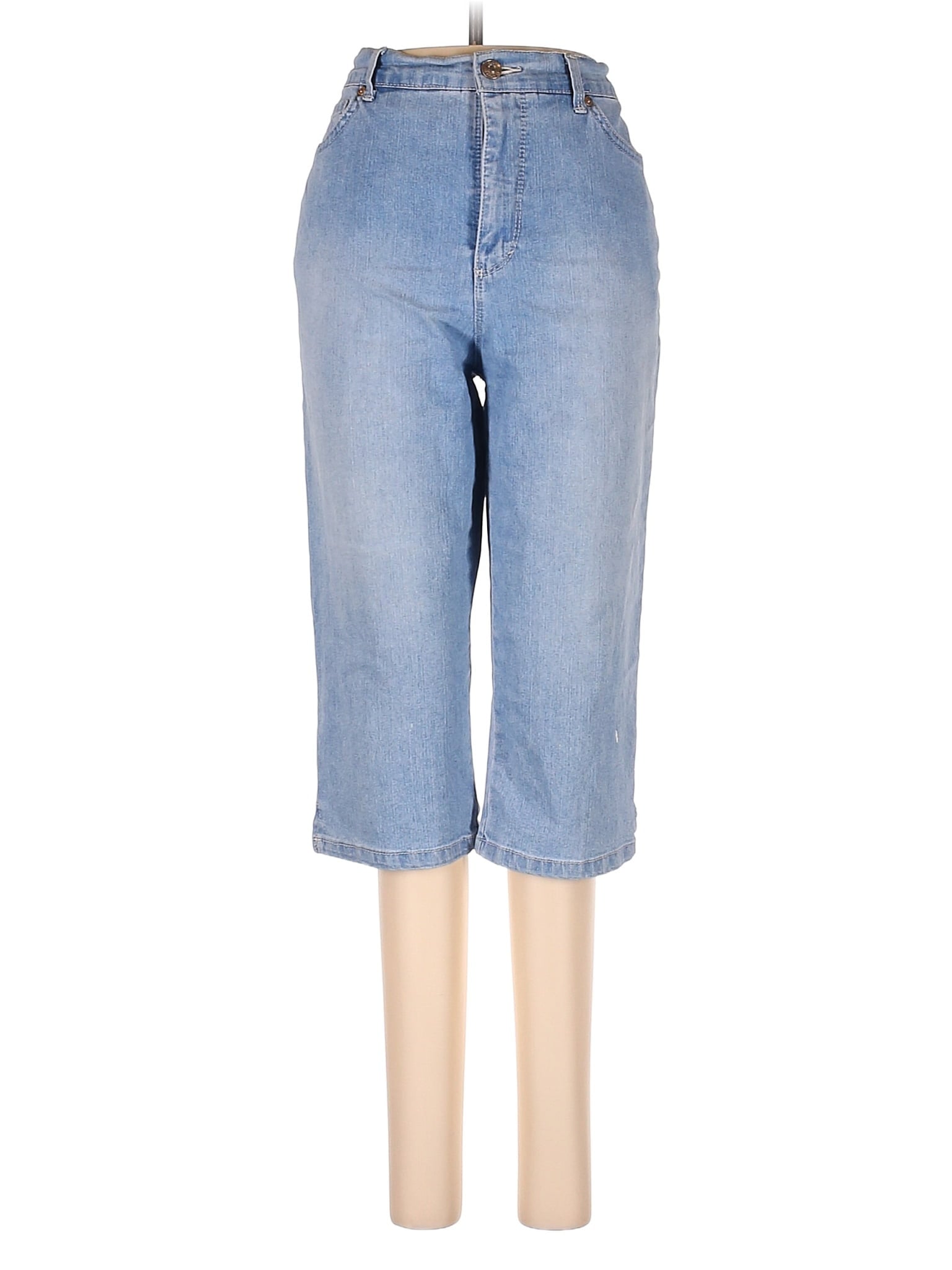 Gloria Vanderbilt Solid Blue Jeans Size 0 78 off ThredUp