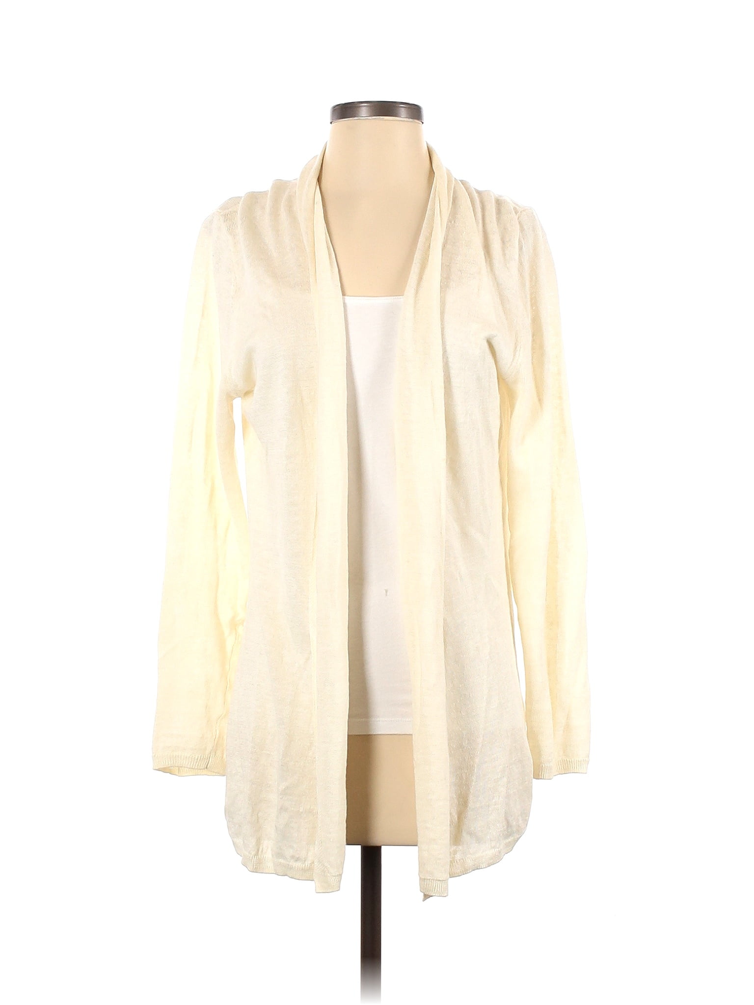 Rachel Zoe 100% Linen Color Block Solid Ivory Cardigan Size M - 83% off ...