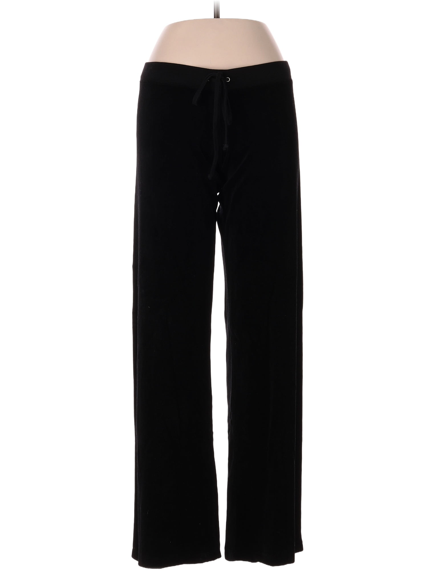 Juicy Couture Solid Black Velour Pants Size M 73 off thredUP