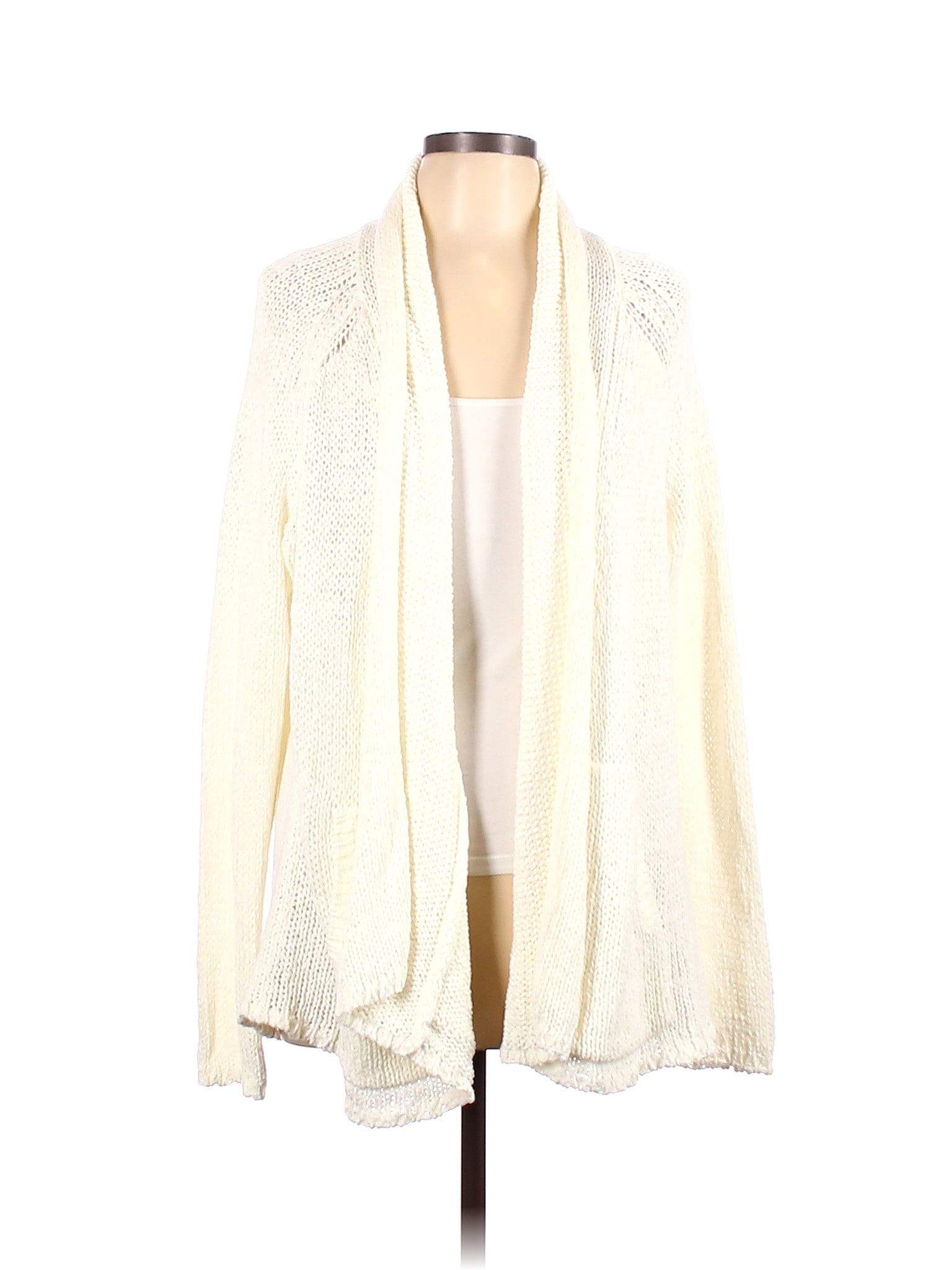 Calypso St. Barth Color Block Solid Ivory Cardigan Size L - 84% off ...