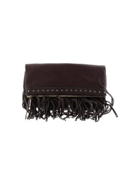 Deux Lux Solid Colored Brown Clutch One Size - 80% off