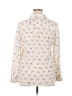 Ann Taylor Factory 100% Polyester Ivory Long Sleeve Blouse Size 14 - photo 2