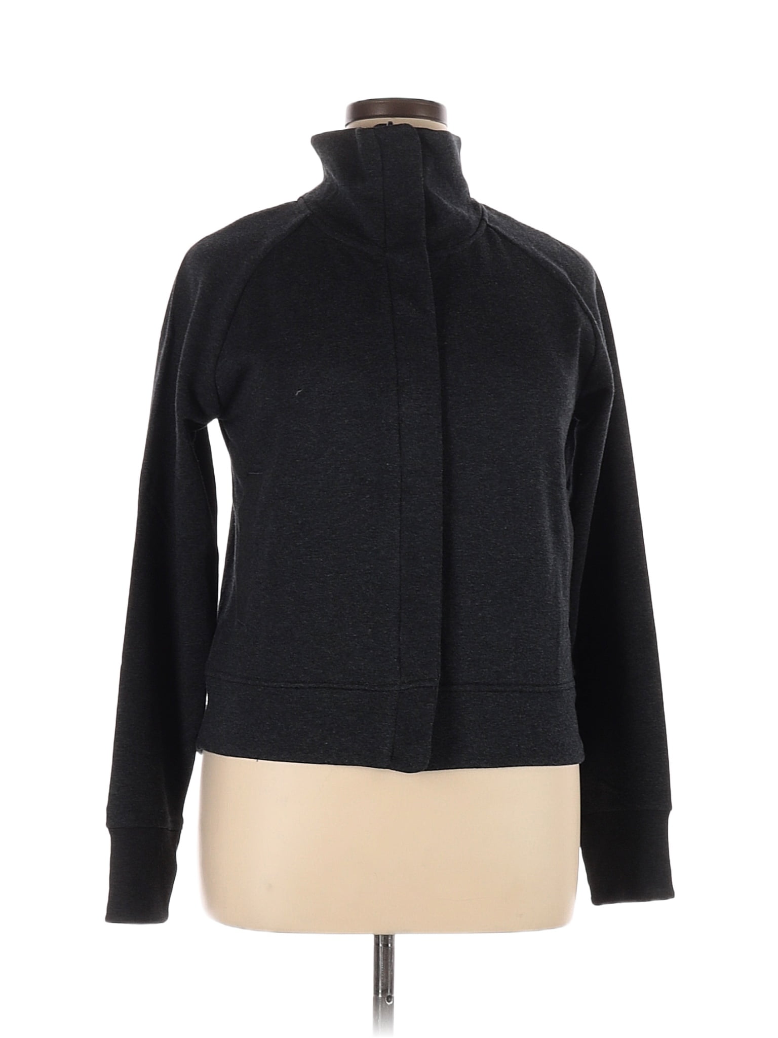 Drop Shape Jacket Shape Black Gray Track Jacket Size L - 93% off | ThredUp