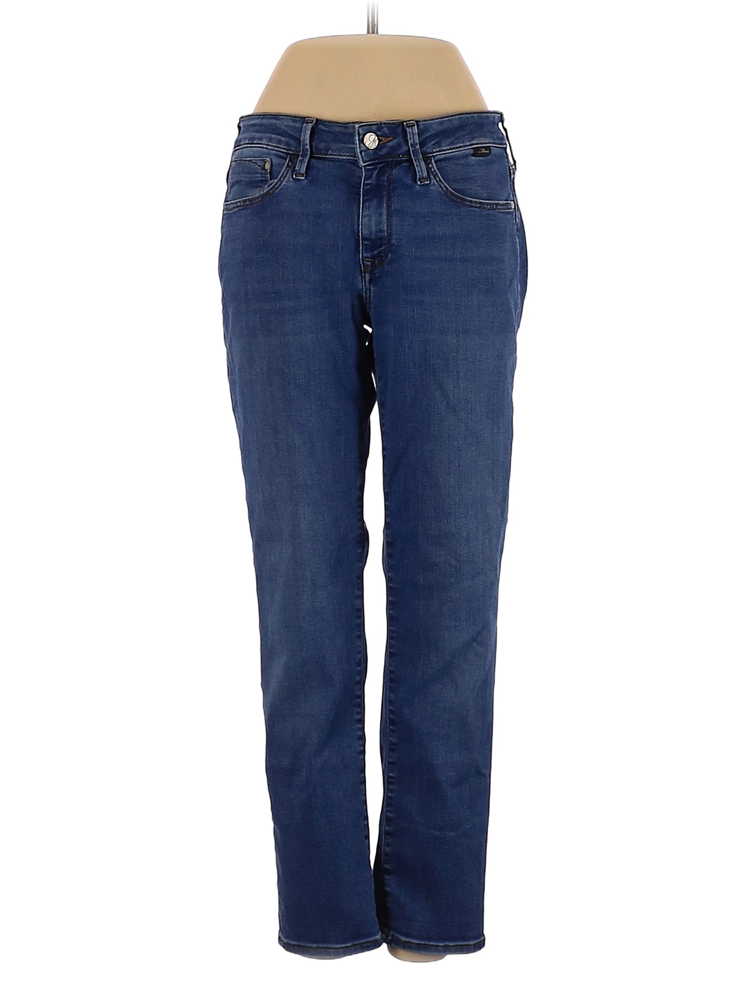 mavi Solid Blue Jeans 26 Waist (Petite) - 78% off | thredUP