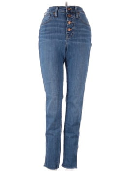Madewell 10" High-Rise Skinny Jeans in Brinville Wash: Button-Front TENCEL&trade; Denim Edition (view 1)