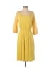 Slinky Brand Polka Dots Yellow Casual Dress Size XS - photo 1