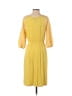 Slinky Brand Polka Dots Yellow Casual Dress Size XS - photo 2
