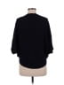 Ann Taylor Color Block Polka Dots Black Blue Pullover Sweater Size M - photo 2