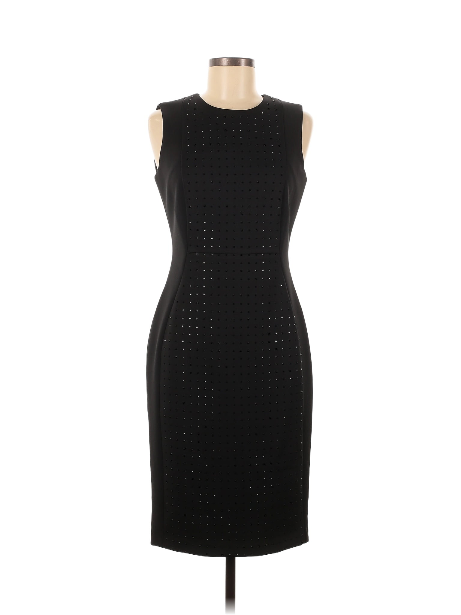 Karl Lagerfeld Paris Solid Black Casual Dress Size 6 - 81% off | thredUP