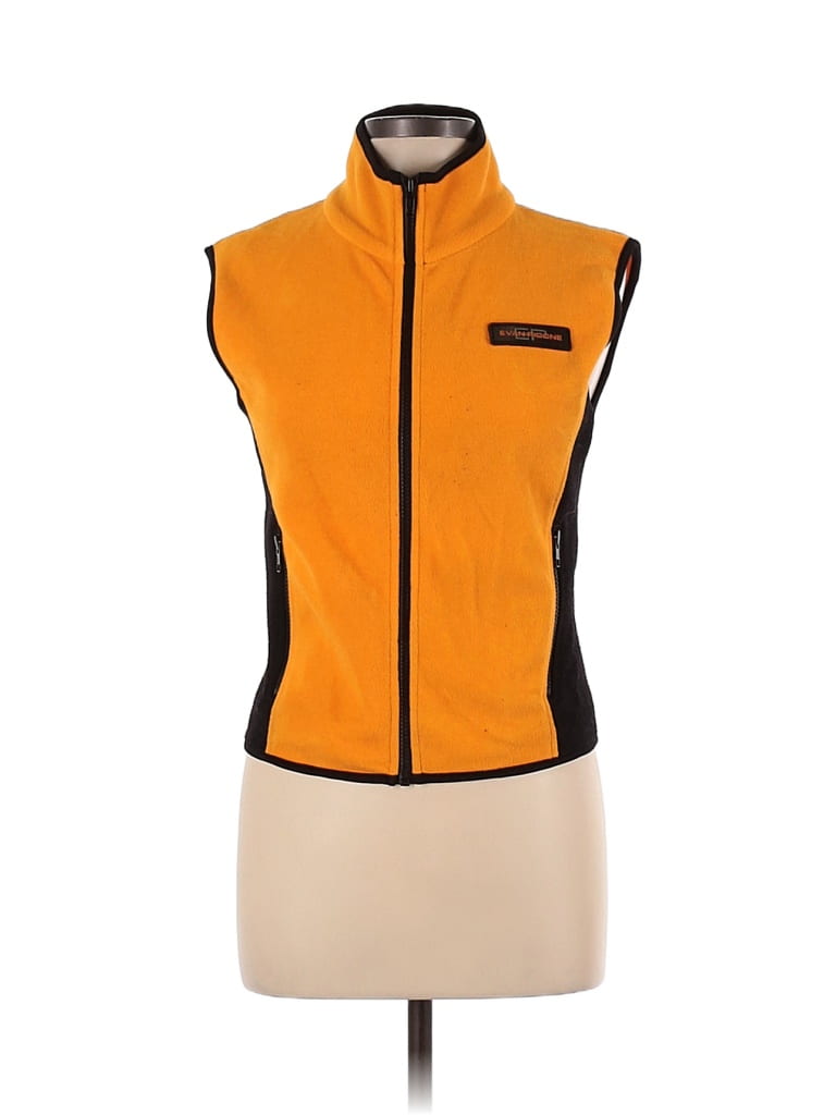 Evan Picone 100% Polyester Solid Colored Orange Fleece Size M - photo 1