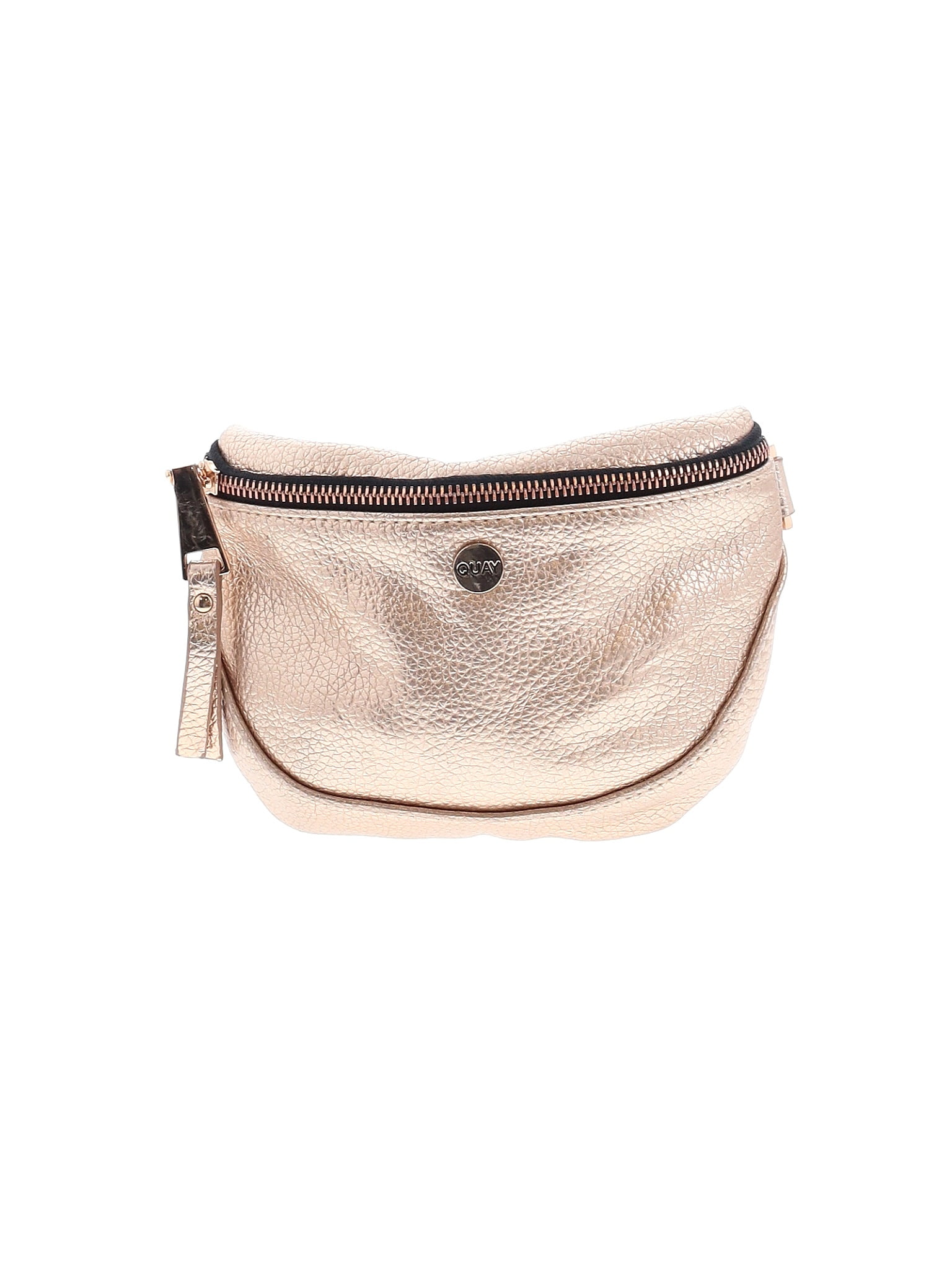 Quay 100 Polyurethane Solid Metallic Pink Crossbody Bag One Size 63