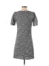 Ann Taylor LOFT Houndstooth Marled Tweed Gray Black Casual Dress Size 0 - photo 2