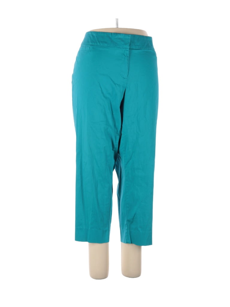 Avenue Solid Blue Casual Pants Size 18 (Plus) - photo 1