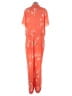 Fame And Partners 100% Polyester Floral Pink Orange Jumpsuit Size 16 - photo 2