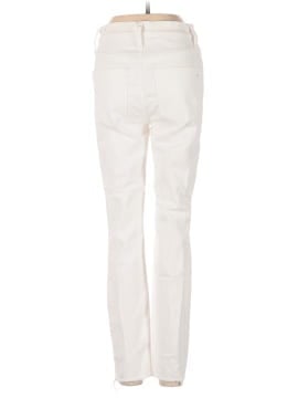 Madewell 9" High-Rise Skinny Crop Jeans in Pure White: Destructed Edition (view 2)