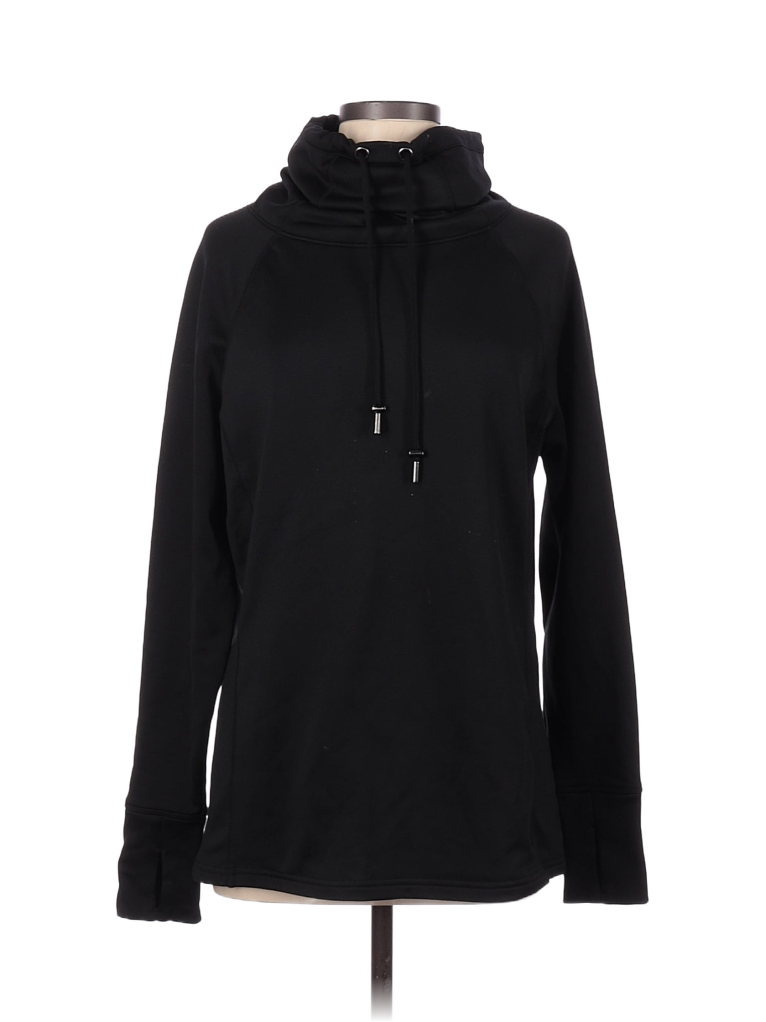 Athleta Black Pullover Hoodie Size M 58 off thredUP