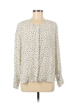 Amour Vert Long Sleeve Silk Top