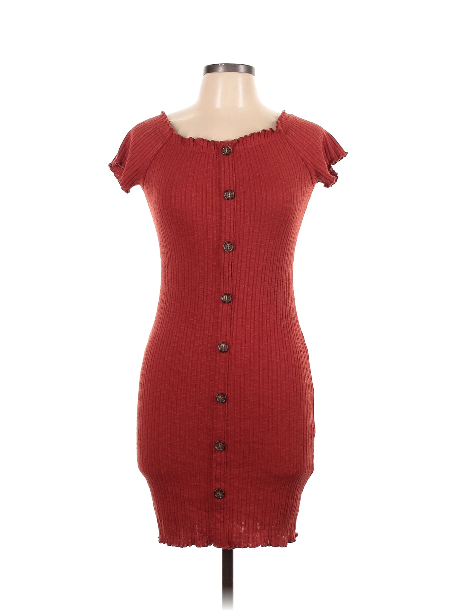 No Boundaries Burgundy Casual Dress Size L 52 Off Thredup