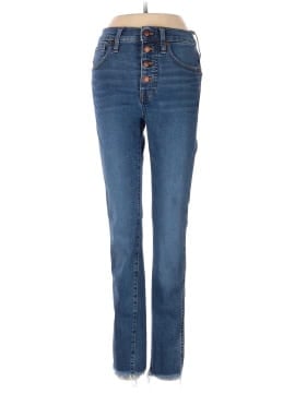 Madewell 10" High-Rise Skinny Jeans in Mackey Wash: Button-Front Edition (view 1)