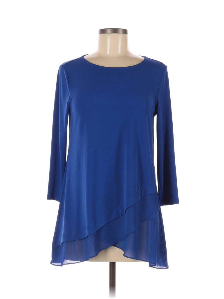 Alfani Blue Long Sleeve Blouse Size M (Petite) - 79% off | thredUP