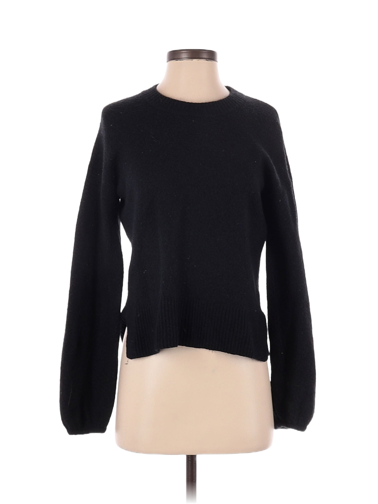 Madewell Color Block Solid Black Pullover Sweater Size XS - 76% off ...