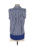 PJK Blue Label Blue Short Sleeve Silk Top Size XS - photo 2