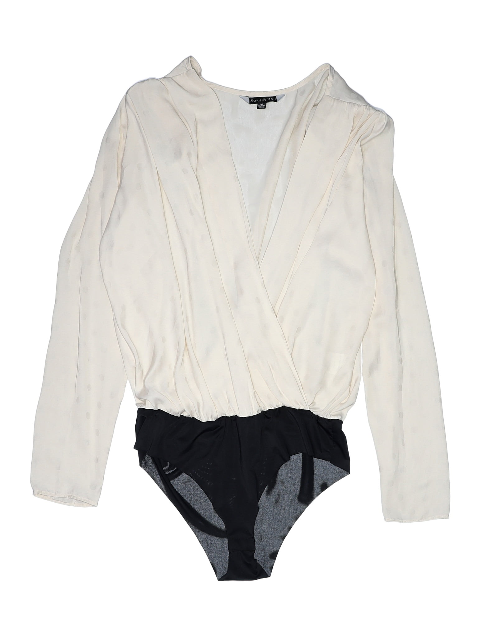 Strut & Bolt Solid Colored Ivory Bodysuit Size M 86 off thredUP