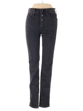 Madewell 10" High-Rise Skinny Jeans in Robert Wash: Button-Front Edition (view 1)