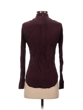 BLK DNM Long Sleeve Silk Top (view 2)