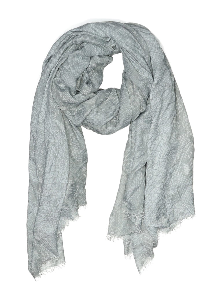 Pre-owned Assorted Brands Scarf In Gray