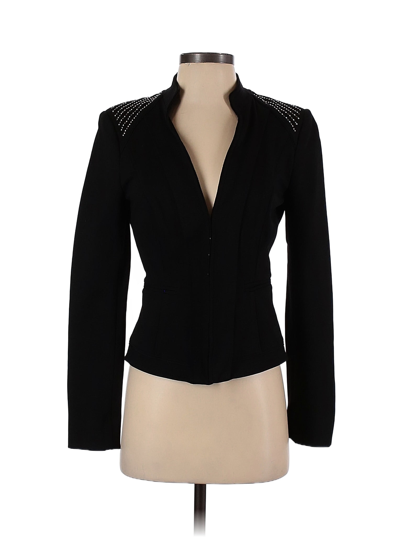 White House Black Market Solid Black Blazer Size 4 - 78% off | thredUP