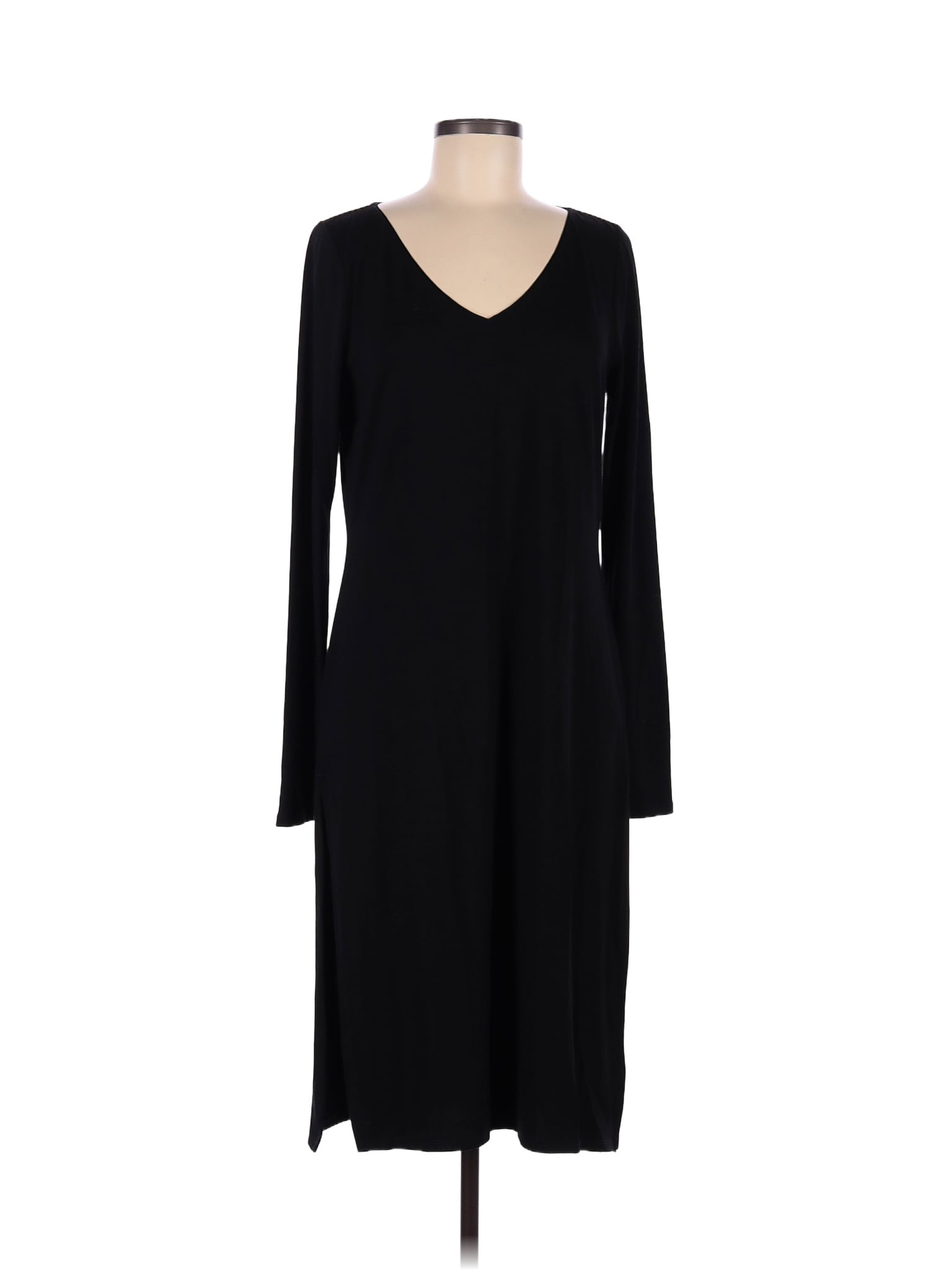 White House Black Market Solid Black Casual Dress Size M - 77% off ...
