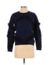 Tanya Taylor Solid Navy Blue Wool Pullover Sweater Size S - photo 1