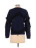 Tanya Taylor Solid Navy Blue Wool Pullover Sweater Size S - photo 2