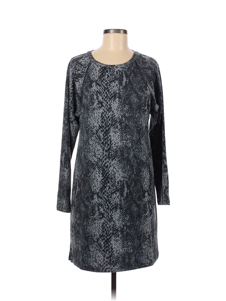 Pre-owned Cable & Gauge Casual Dress In Gray